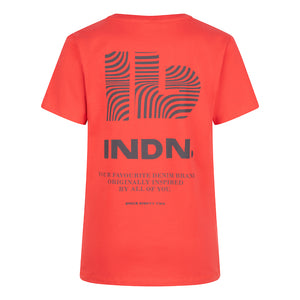 Indian Blue Jeans IBBS24-3618 T-Shirt IBBS24-3618 291 Coral Red