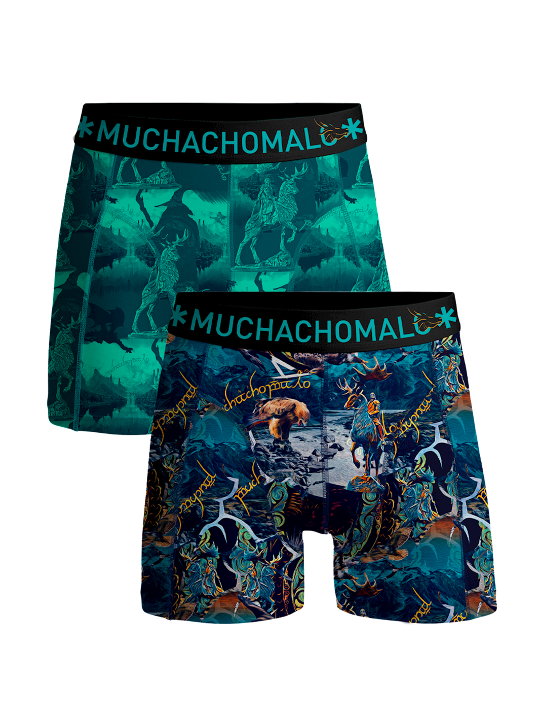 Muchachomalo LORDS1010-04J 2-Pack Boxershort LORDS1010-04J Print/Print
