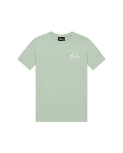 Malelions MJ1-SS24-07 Junior Split T-Shirt MJ1-SS24-07 869 Aqua Grey-Mint