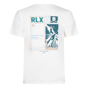 Rellix RLX-9-B3620 Streetwear Backprint T-Shirt  RLX-9-B3620 701 Off White