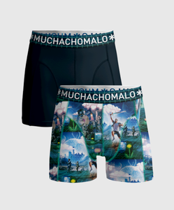 Muchacholmalo BUDAVIR1010-06J 2-Pack Shorts BUDAVIR1010-06J Print/Blue